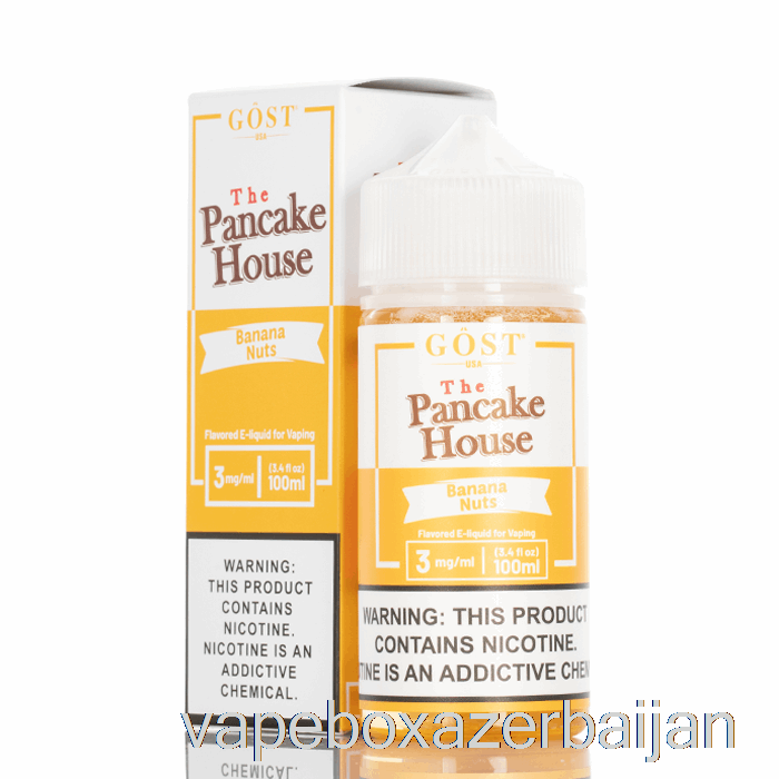 E-Juice Vape Banana Nuts - The Pancake House - GOST Vapor - 100mL 0mg